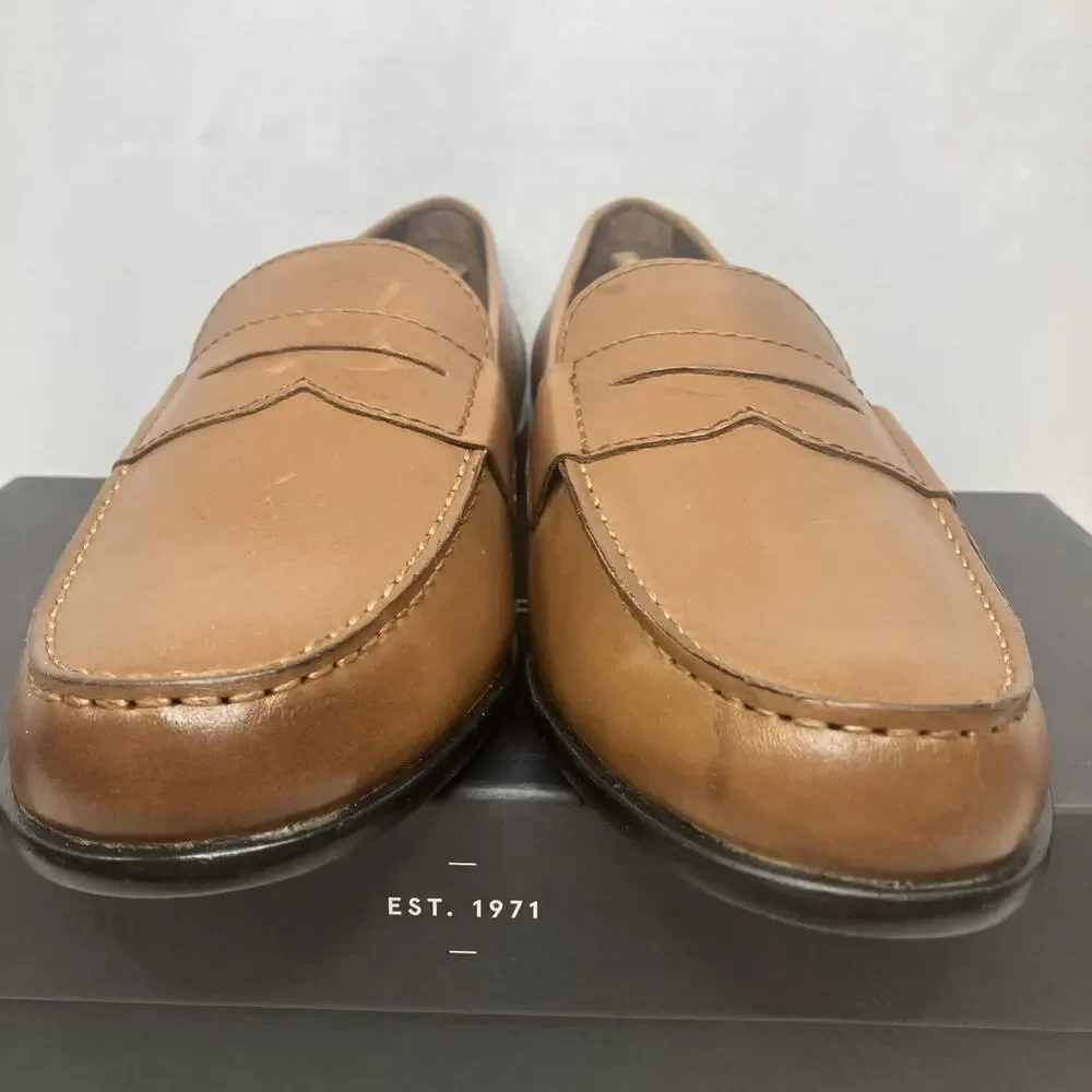 Rockport Men Classic Penny Loafer Dress Shoes M76445 Dark Brown Size 9W 9 Wide